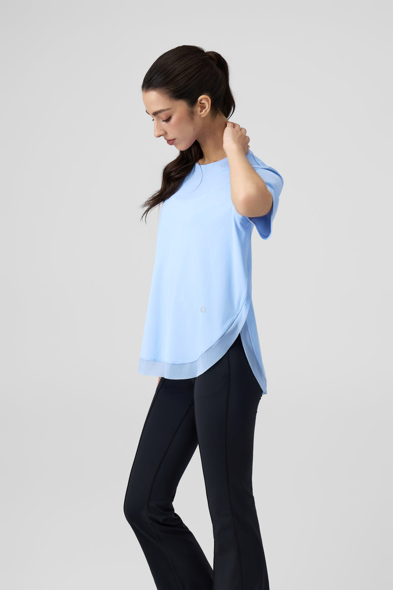 Women's Workout Athletic Mesh Back T-Shirts
