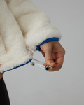 Sherpa Fleece Quarter Zip Pullover Oversized Sweatshirt