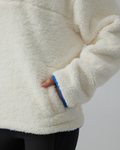 Sherpa Fleece Quarter Zip Pullover Oversized Sweatshirt
