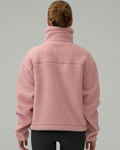 Sherpa Fleece Quarter Zip Pullover Oversized Sweatshirt
