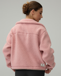 Sherpa Fleece Quarter Zip Pullover Oversized Sweatshirt